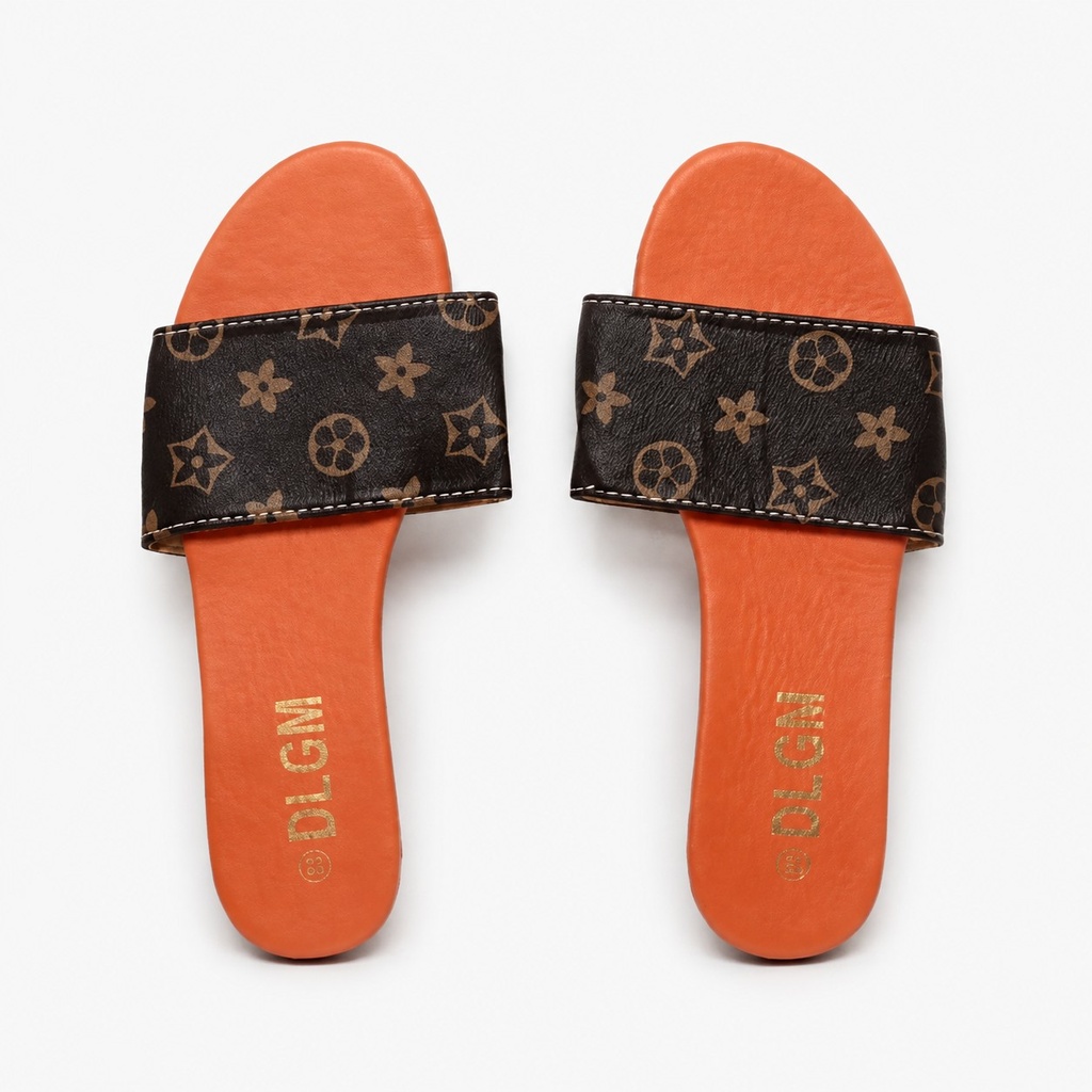 [TOGAR-SAND-16-37] Sandalia TOGAR 16 – Naranja Estampada (37)